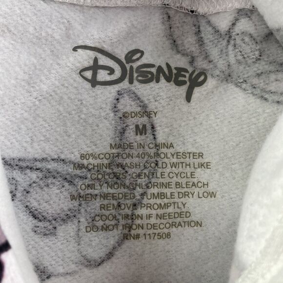 Lilo and Stitch Sweatshirt Womens Medium White Gray Hoodie All Over Print Disney - Picture 4 of 7